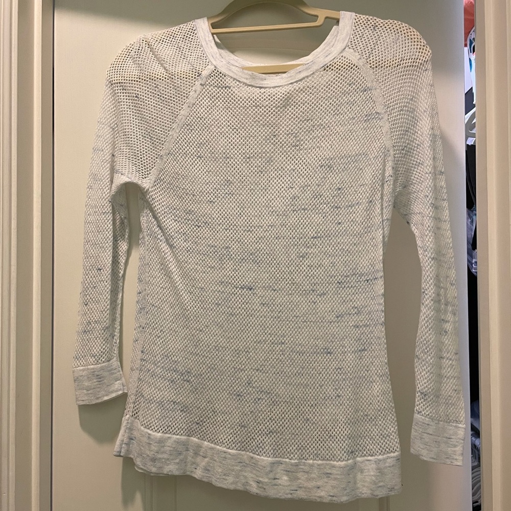 Soft Joie White Perforated Sweater (size XS)